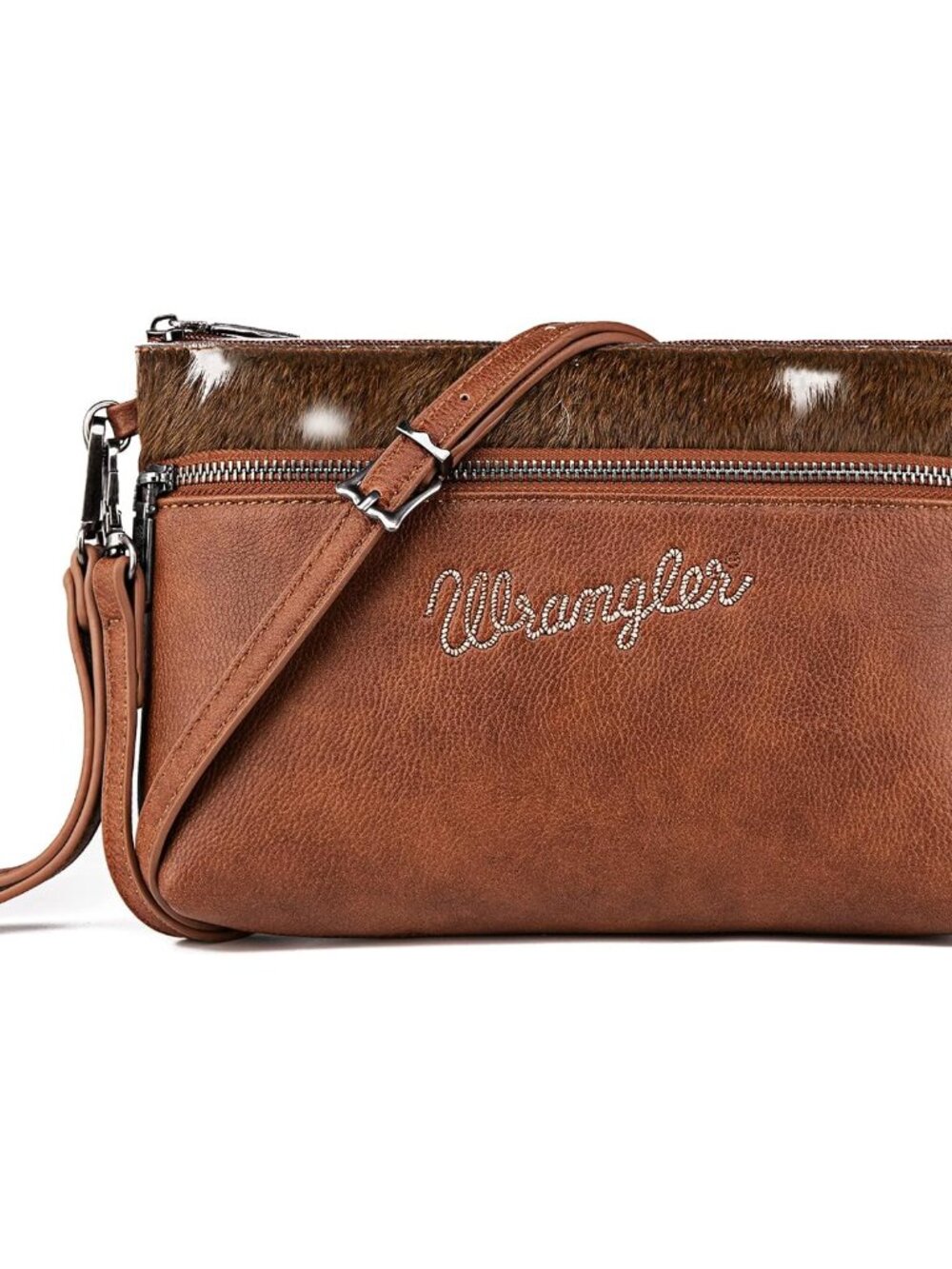 Wrangler Western Cowhide Crossbody Bags for Women Clutch Wristlet Purse